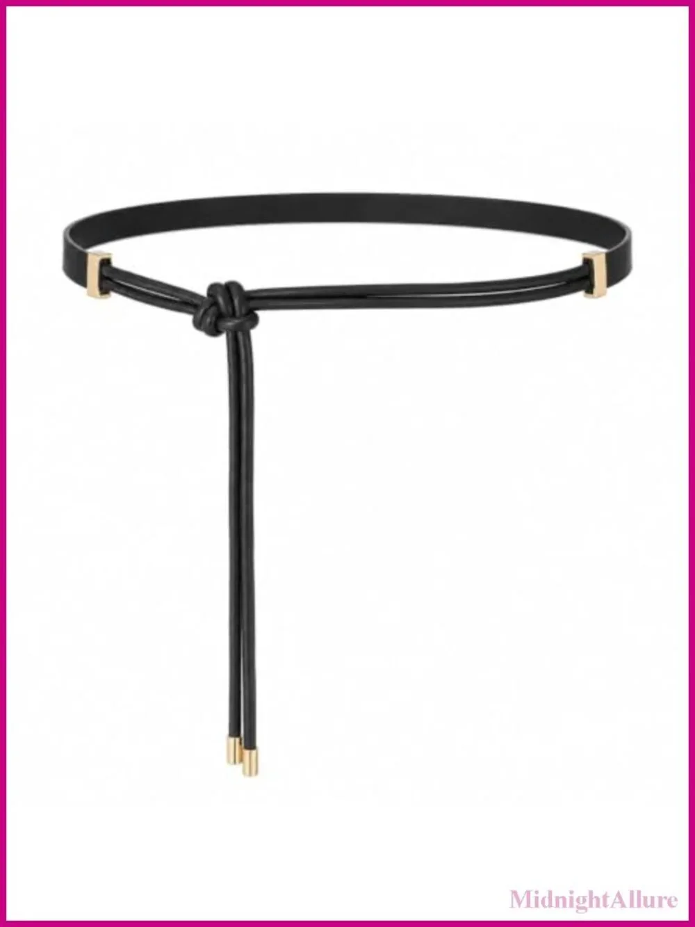 Faux Leather Knotted Wrap Belt Women Thin Tie Waist Belt